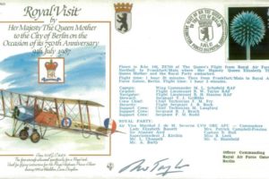 Royal Visit by Queen Mother to Berlin cover Signed
