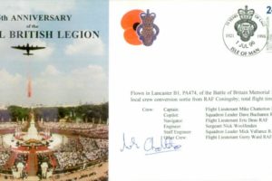British Legion cover Sgd M Chatterton