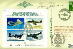 Royal Naval Air Service cover Sgd the BoB pilot T P Gleave