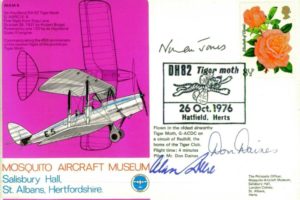 Mosquito Aircraft Museum cover Sgd BoB pilot A C Deere and N Jones