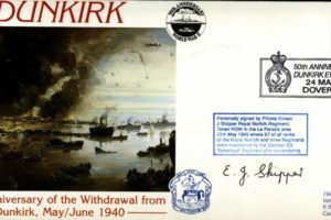 Dunkirk cover Sgd E J Skipper