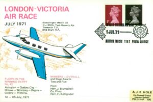 London to Victoria Air Race cover 1971
