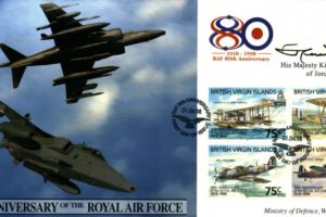 80th Anniversary of the RAF cover Sgd King Hussein