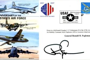 50th Anniversary Of The USAF Cover Signed R R Fogleman