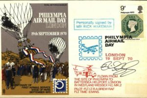 Philympia Air Mail Day Sgd Rick Wakeman