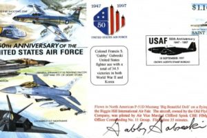 50th Anniversary of the USAF cover Sgd Gabreski