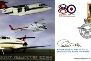 80th Anniversary of the RAF cover Sgd J J Witts