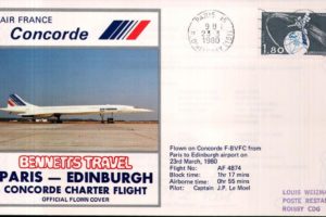 Concorde cover Paris - Edinburgh