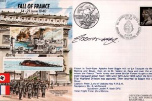 Fall of France cover Captain signed