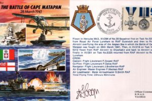 Battle of Cape Matapan cover Sgd F Cooper