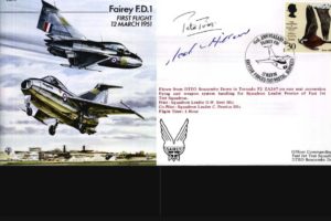 Fairey FD1 Cover Signed Test Pilot Peter Twiss
