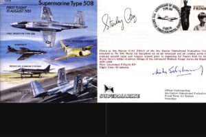 Supermarine Type 508 Cover Signed S G Orr And M W Salisbury