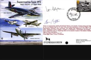 Supermarine Type 392 Cover Signed L Colquhoun And H Griffiths