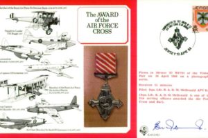 Air Force Cross. Signed B A D M McDonald