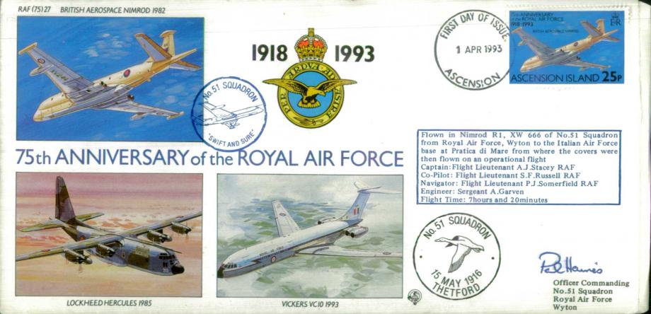 51 Squadron cover Sgd P J J Haines