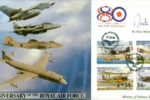 80th Anniversary of the RAF cover Sgd Martin Bell