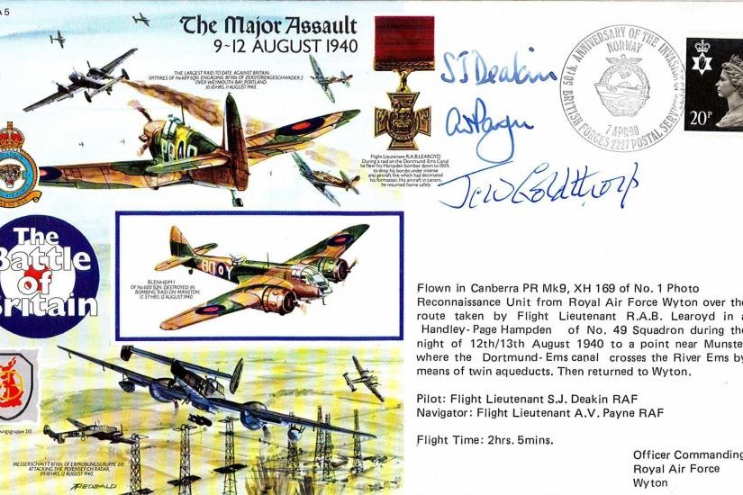 The Major Assault - 9 to 12 August 1940 Sgd J Goldthorp