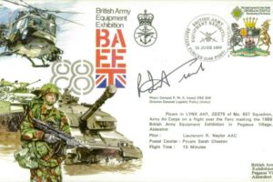 British Army Equipment Exhibition cover Signed Istead