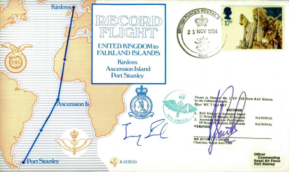Record Flight from the UK to The Falklands cover