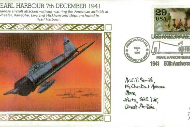 Benham Silks cover. Pearl Harbour