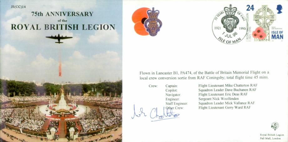 British Legion cover Sgd M Chatterton