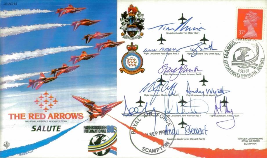 Red Arrows cover Sgd by all pilots