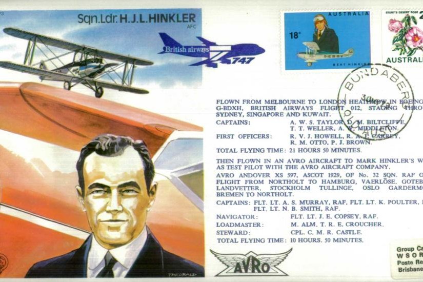 H J L Hinkler the Test Pilot cover