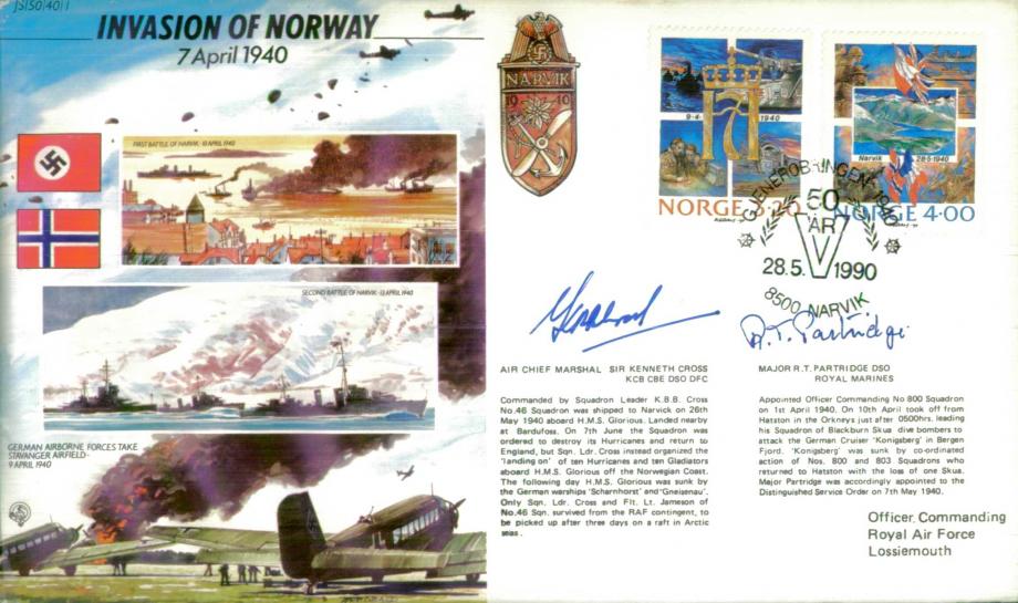 Invasion of Norway cover Sgd  Cross and Partridge