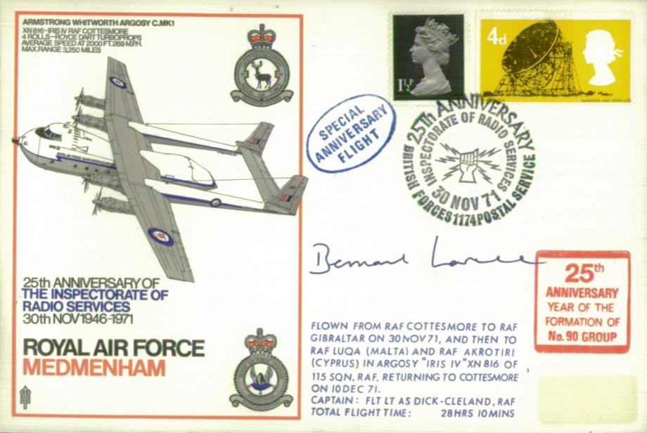 RAF Medmenham cover Sgd Bernard Lovell