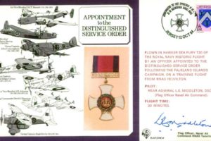 Distinguished Service Order cover Pilot signed