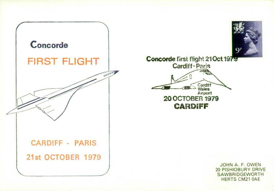 Concorde Cover Cardiff - Paris