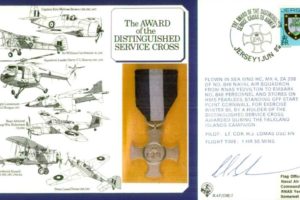 Distinguished Service Cross cover Signed H J Lomas