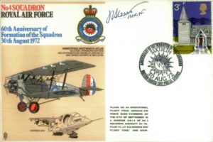 No 4 Squadron cover Signed by MRAF Sir John Slessor