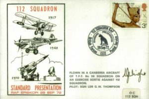 Presentation of Standard to 112 Squadron cover Sig unknown