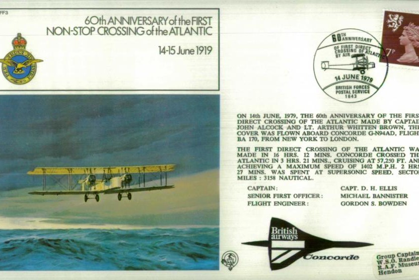 First non-stop crossing of the Atlantic cover