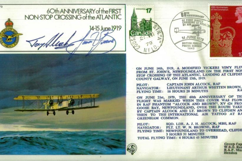First non-stop crossing of the Atlantic cover