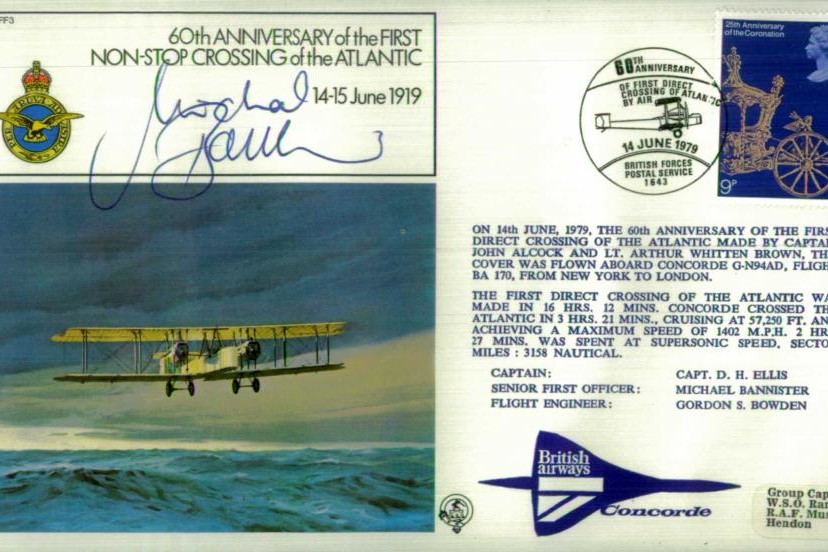 First non-stop crossing of the Atlantic cover