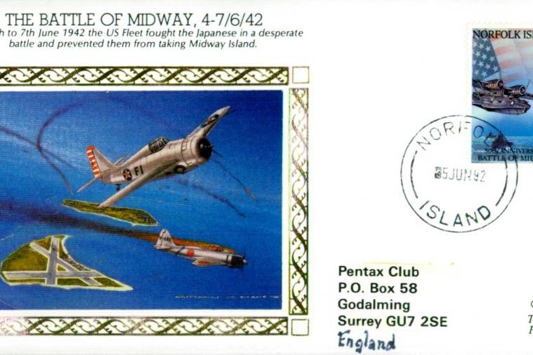 Benham Silks cover. Battle of Midway