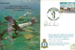 Hawker Hart cover 17 Squadron Signed