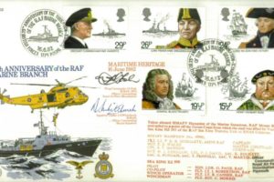 Maritime Heritage - 16th June 1982 FDC Signed by J S Fosh and A R Whitworth - OC Marine Squadron