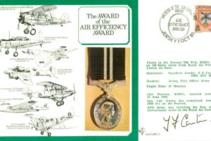 Air Efficiency Award cover Signed T F Carter