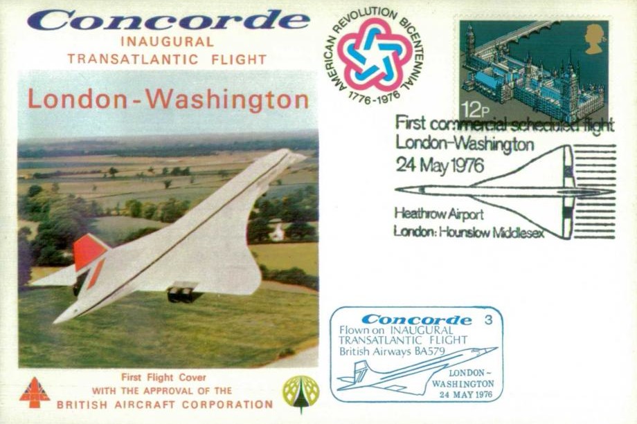 Concorde cover London-Washington
