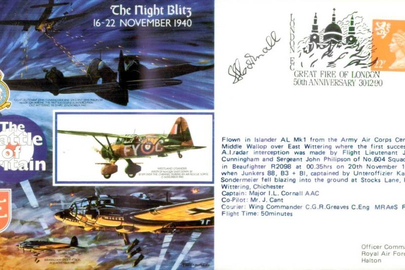 Night Blitz - 16 to 22 November 1940 cover Sgd I Cornall