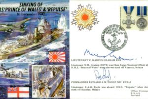 Sinking of HMS Prince of Wales & Repulse cover Sgd 2 survivors