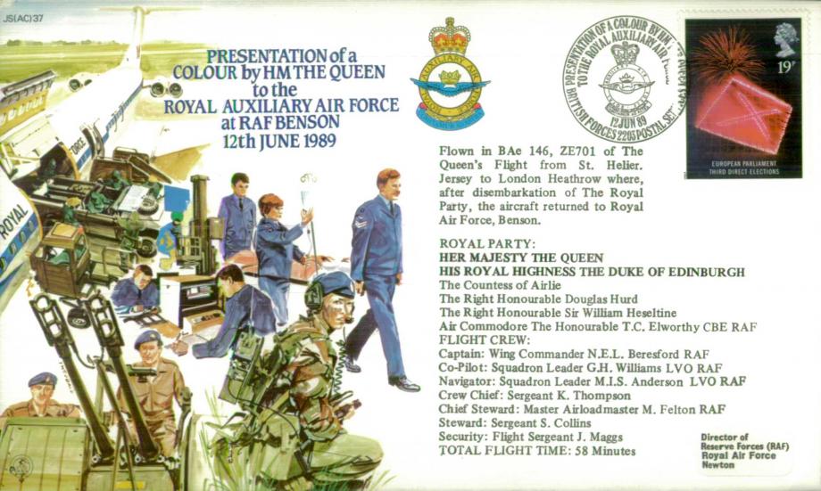 Presentation of a Colour to Royal Auxiliary Air Force