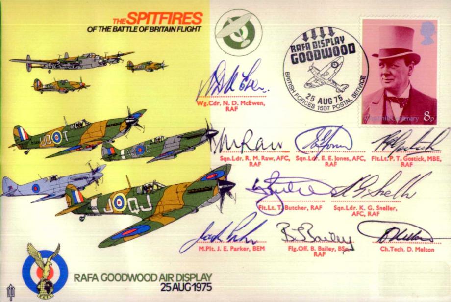 Spitfires of the Battle of Britain Flight Sgd by 9