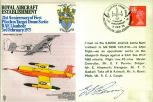 Royal Aircraft Establishment cover Signed by Master Controller E F Pennie