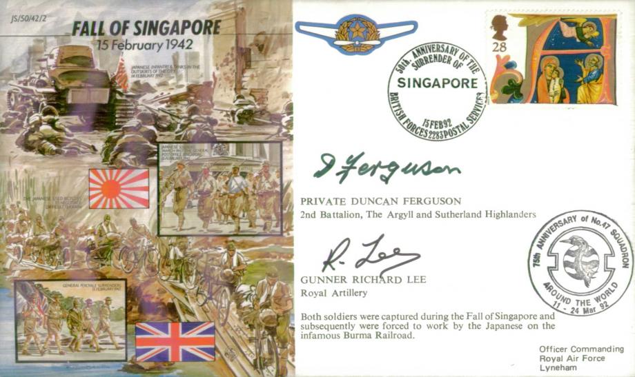 Fall of Singapore cover Sgd Ferguson and Lee