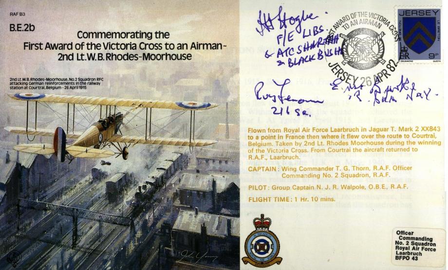 BE2b cover Signed J Hogben,Roy Fenson and Eric Burke