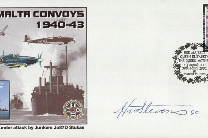 H W Stevens GC. George Cross cover